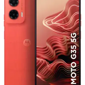 Smartphone Motorola Moto G35 5g - 256gb 12gb (4gb Ram+8gb Ram Boost) E Camera 50mp Com Ai Nfc Tela 6.7 Com Superbrilho - Coral - Vegan Leather