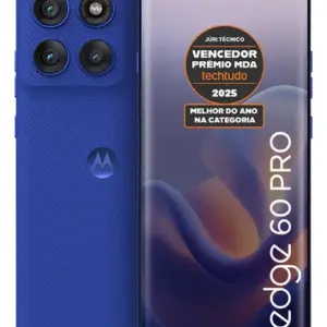 Smartphone Motorola Edge 60 Pro 5g - 256gb 24gb (12gb Ram+12gb Ram Boost) Tela Quad-curve Moto Ai 50mp Sony Camera Ultrarresistencia Militar Ip68 + Ip69 - Azul