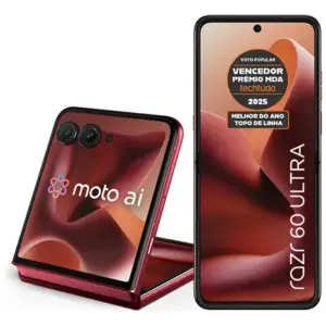 Smartphone Motorola Razr 60 Ultra - 1tb 32gb (16gb Ram+16gb Ram Boost) Snapdragon 8 Elite Tela Dobrável 7 E Externa 4 Moto Ai 50mp Camera - Vermelho