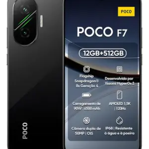 Xiaomi Poco F7 512gb 12gb ( Global ) + Carregador Brasileiro Cor Preto