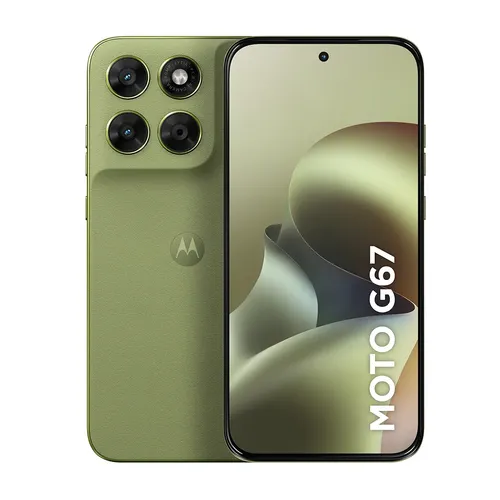 Smartphone Motorola Moto G67 5g - 128gb 12gb (4gb Ram + 8gb Ram Boost) Camera 50mp Sony Lytia 600, Tela 1.5k Extreme Amoled 120hz, Ultrarresistente - Verde Claro