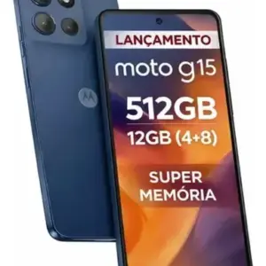 Smartphone Motorola Moto G15 12gb (8+4) Ram 512gb Nfc Azul