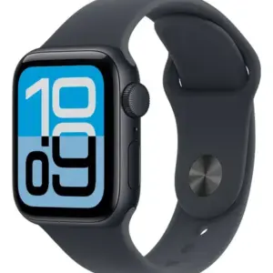 Apple Watch SE 3 GPS • Caixa meia-noite de alumínio – 44 mm • Pulseira esportiva meia-noite – M/G - Distribuidor Autorizado