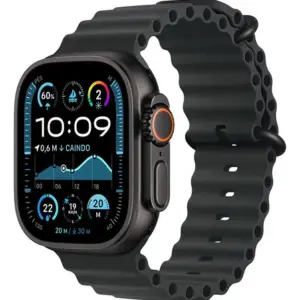 Apple Watch Ultra 2 GPS + Cellular • Caixa preta de titânio de 49 mm • Pulseira Oceano preta