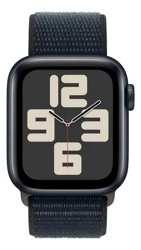 Apple Watch SE GPS (2da gen) • Caixa meia-noite de alumínio – 44 mm • Pulseira loop esportiva meia-noite