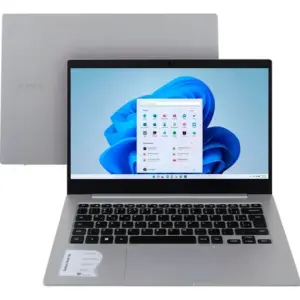 Notebook Samsung Galaxy Book Go Snapdragon 7c Kryo 468 Octa-core 4GB RAM 128GB SSD 14" Full HD W11 com Office 365 NP340XLA-K07BR