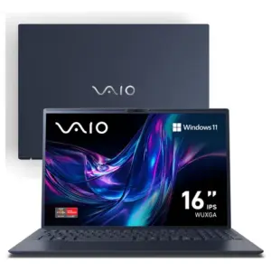 Notebook VAIO FE16 AMD Ryzen 5-5625U Windows 11 Home 16GB RAM 512GB SSD Wi-Fi 6 Tela 16” IPS Full HD WUXGA Cinza Grafite