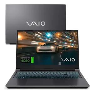Notebook VAIO FH15 Intel Core i7 - 13ª Gen RTX 4050 Linux - 32GB RAM DDR5 1TB SSD Wi-Fi 6 Tela 15,6 Full HD WVA 144Hz - 200 Nits - Antirreflexo - Permite Upgrade De RAM E SSD - VJFH52F11X-B2821H Cinza