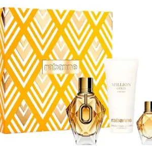 Rabanne Million Gold For Her Feminino - Eau De Parfum 90ml + 5ml + Body Lotion 100ml