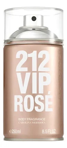 Body Spray Carolina Herrera 212 Vip Rosé Feminino 250ml - Body Splash de longa fixação