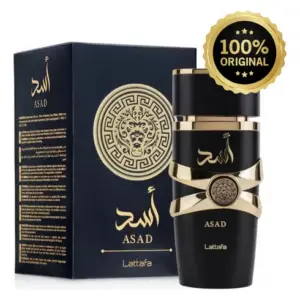 Perfume Lattafa Asad 100ml Eau De Parfum Original Árabe Original Com Nota Fiscal E Selo Original Lataffa