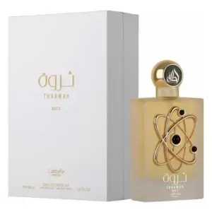 Perfume Feminino Lattafa Tharwah Gold Eau de Parfum Árabe 100 mL