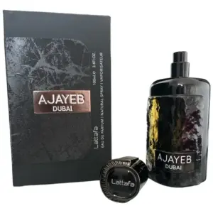 Perfume Arabe Ajayeb Dubai Lattafa 100ml Eau De Parfum Unissex Com Toque Oriental De Luxo