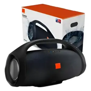 Caixa De Som Grande Boombox 35cm Bluetooth Portátil Preto