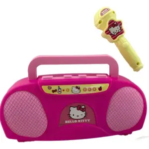 Boom Box Infantil Karaoke Hello Kitty Com Microfone -candide