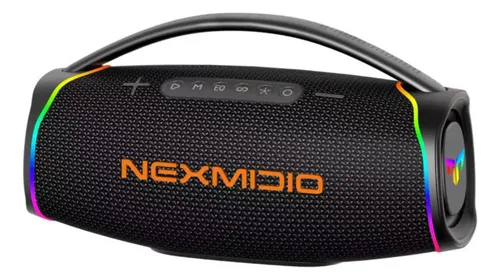 Boombox Bluetooth Nexmidio 300w Graves Fortes Ipx6 Led= X41a