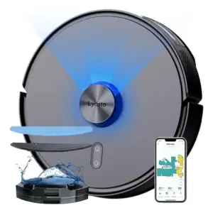 Robô Aspirador LYDSTO R1D Edge 8000Pa, LDS 360° Robô de Passa Pano com Função Compatível com XiaoMi Home E Mapeamento