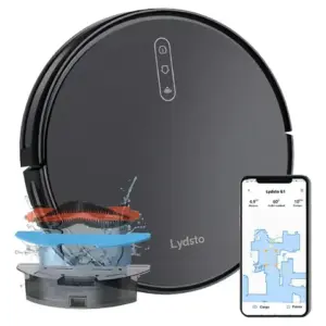 Robô Aspirador De Pó Inteligente Passa Pano Lydsto G1 Limpeza 3 em 1 Compatível XIAOMi Home APP