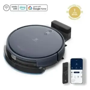 Robô Aspirador de Pó 4 em 1 Electrolux Wi-Fi MOP Passa Pano Seco e Úmido até 2h bateria App Inteligente e Base Carregamento Experience Sensor Antiqueda Experience ERB44 Bivolt