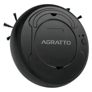 Aspirador de Pó Robô 3 em 1 Varre Aspira Limpa Praticci Preto Bivolt Agratto Aar01i-04