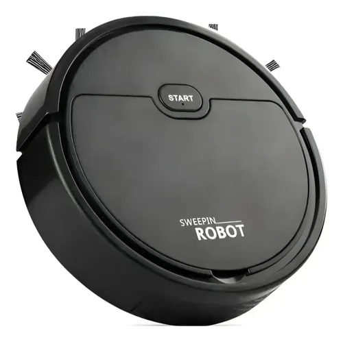Aspirador Pó Robô Limpeza Automático 3 Em 1 Varre Aspira Usb
