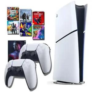 Console Playstation® 5 Slim Ps5 Sony + 2 Controles + Gta V