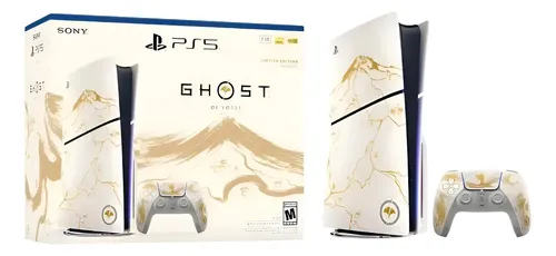 Sony Ps5 Slim Ssd 1tb Dourado Edição Ghost Of Yotei Ouro