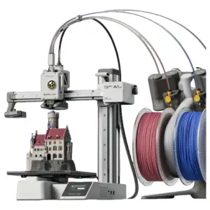 Impressora 3d Bambu Lab A1 mini combo c AMS lite 4 cores