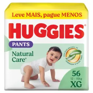Fralda Pants Roupinha Premium Natural Care XG 56 Unidades Huggies