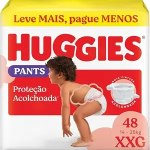 Huggies Fralda Pants Roupinha Proteção Acolchoada XXG - 48 Un
