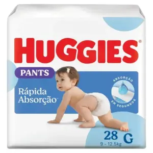 Huggies Fralda Roupinha Tripla Proteção Tamanho G Com 28 Unidades