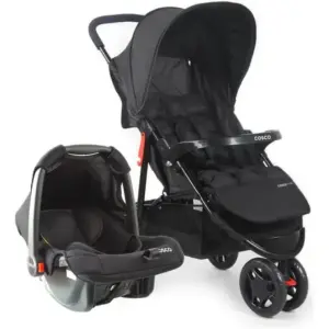 Travel System Cosco Kids, Toffy, 0 a 15kg, Preto Absoluto