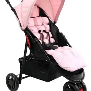 Carrinho de bebê 3 rodas Voyage Delta Cor Rosa/Preto