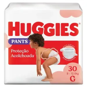 Huggies Fralda Pants Roupinha Proteção Acolchoada G - 30 Un