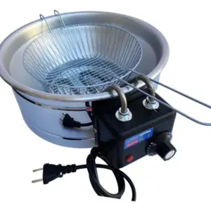 Fritadeira Elétrica 5L Casinha Industrial Tacho Inox 1600W Prata