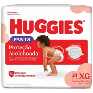 Huggies Fralda Pants Roupinha Proteção Acolchoada XG - 24 Un
