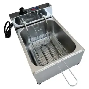 Fritadeira Industrial Elétrica Cuba 7l Inox Profissional