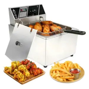 Fritadeira Elétrica Industrial 10l Inox Profissional