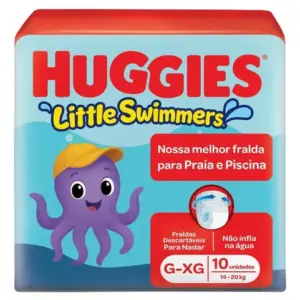 Fraldas Huggies de Piscina Little Swimmers G/XG 10 fraldas