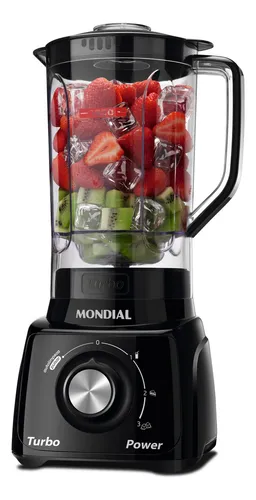 Liquidificador Turbo Power Mondial 550w - L-99 Fb Preto 127v