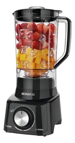 Liquidificador Turbo Full Mondial 900w - L-900 Fb Preto 127v
