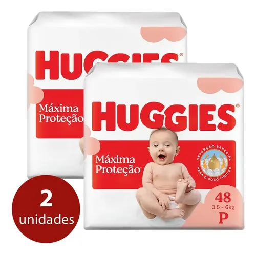 Kit Fraldas Huggies Supreme Care Mega P - 96 Fraldas