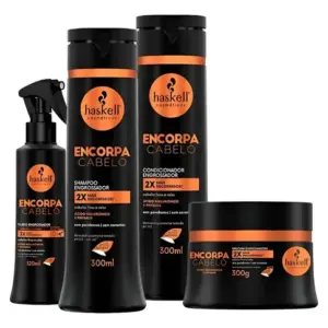 Kit Encorpa Haskell Shamp + Condicionador + Máscara + Fluido
