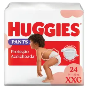 Huggies Fralda Pants Roupinha Proteção Acolchoada XXG - 24 Un