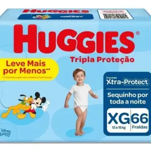 Fralda Huggies Tripla Proteção Xg 66 Un