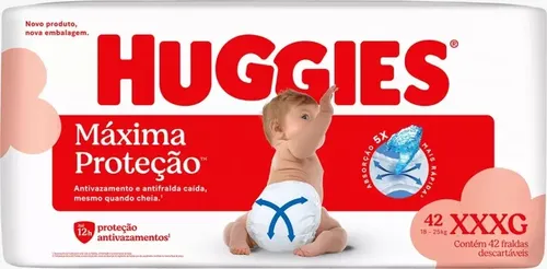 Fralda Huggies Máxima Proteção G Xg Xxg Xxxg Hiper