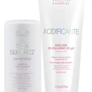 Kit Amend Acidificante Equilíbrio E Leave-in Seca Sem Frizz