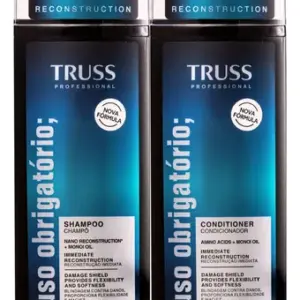 Kit Shampoo e Condicionador Truss Uso Obrigatório para Cabelos de 300ml