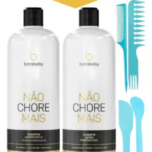 Kit Escova Borabella Não Chore Mais Alisante Ultra 2x1l