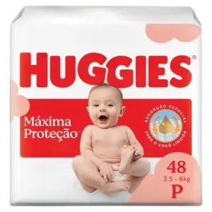 Fralda Huggies Máxima Proteção Supreme Tamanho P 48 Un
